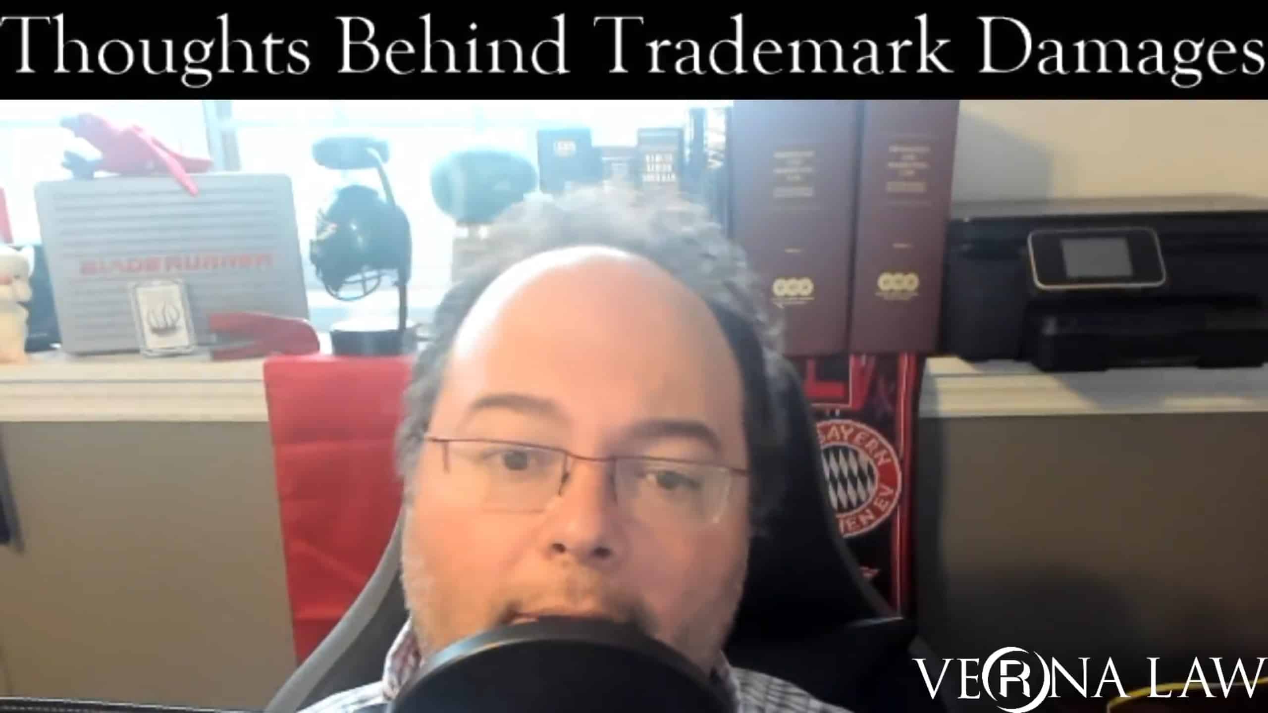 Anthony Verna Video Blog 37 - Thoughts Behind Trademark Damages